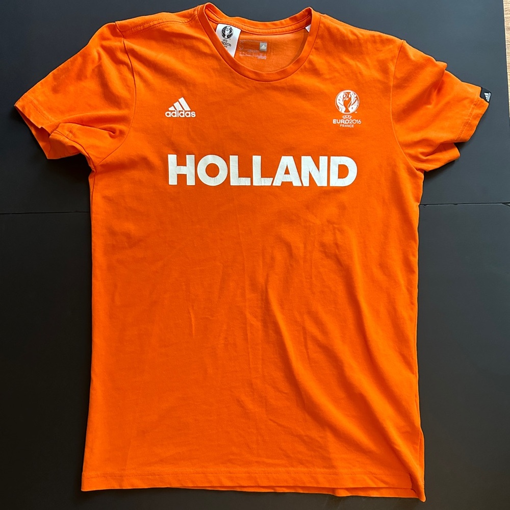 Adidas EURO 2016 UEFA T-shirt. Official Licensed T-shirt. Holland.